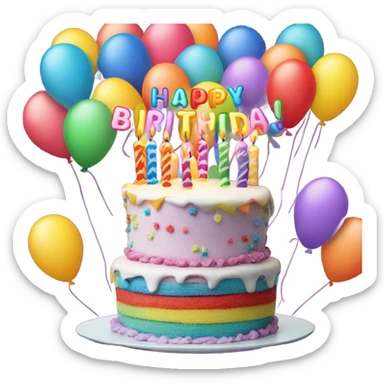 Happy birthday  sticker