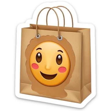 sac de shopping  sticker