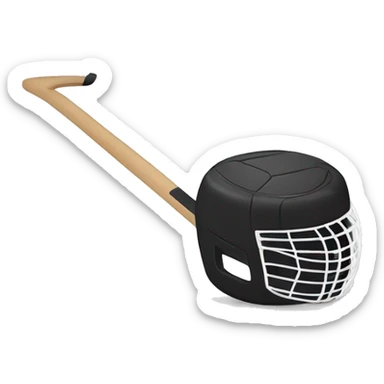hockey stick and puck sticker