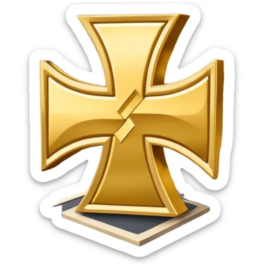 Swatisika symbol in front of a very proud German city sticker