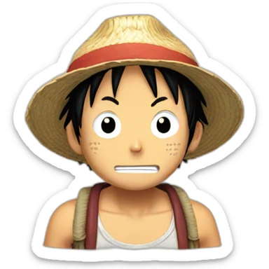Luffy fatigué sticker
