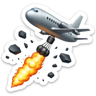bomb dropping from an airplane sticker