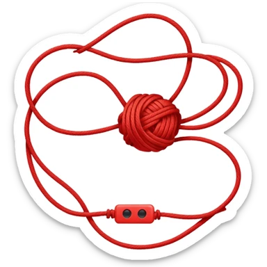red string sticker
