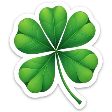 four leaf clover sticker