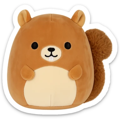 Squishmallow squirrel sticker