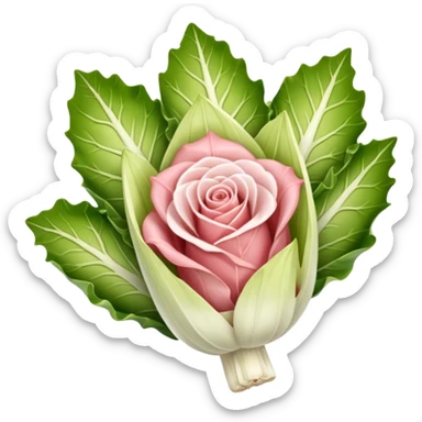 tranche de jambon enroulé autour d'une endive sticker