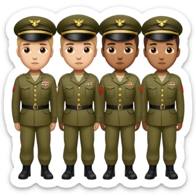 Recruit army sticker