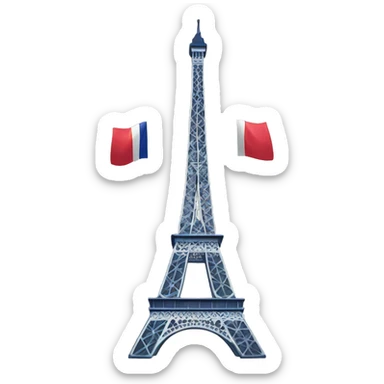 Paris la france sticker
