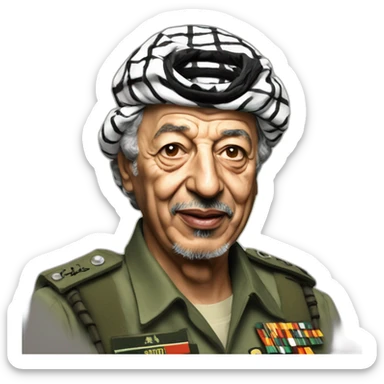 Yasser arafat sticker