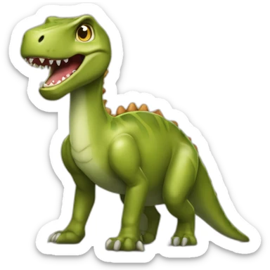 Dinosaure sur chat puis sur chien sticker