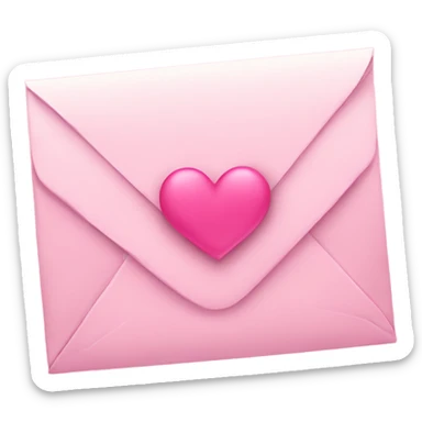 love letter pink sticker
