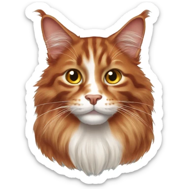 Red MaineCoon Cat  sticker