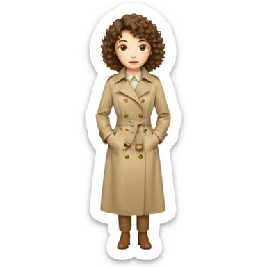 Dalgalı-kıvırcık arası saçlı, hafif perçemli; kehribar gözlü, küçük kalkık burunlu ve dolgun dudaklı. Oval yüzlü, çıkık elmacık kemikli. Omuzları geniş, beli ince, kalçası dolgun. Old money tarzında, trençkot ve kumaş pantolon seven, dikkat çekici bir kadın. sticker