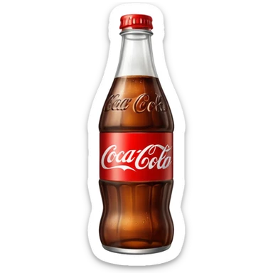 Coke glass bottle sticker