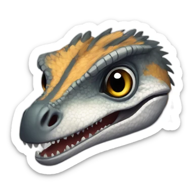 Velociraptor cute sticker