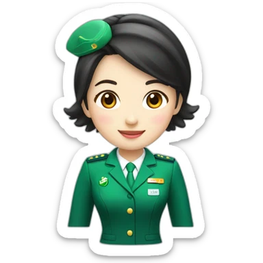 EVA Air cabin crew sticker