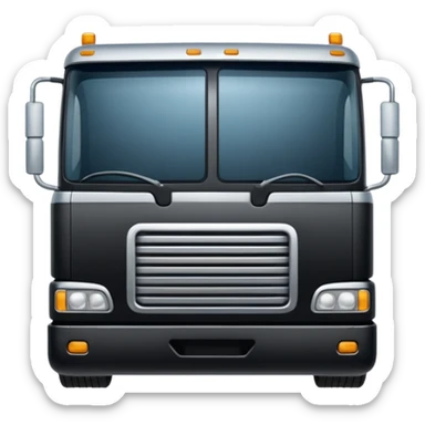 Square 18 wheeler Peter belt facing me  sticker
