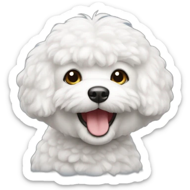 Happy bichón frisse sticker