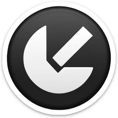 Create a black emoji to look like Facebook's verification badge. sticker