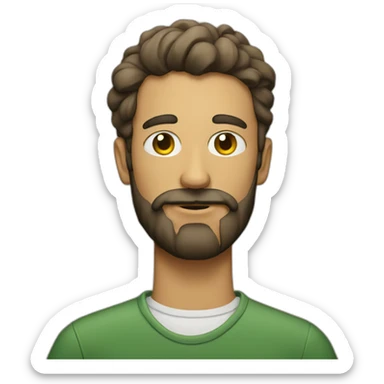 A stoned guy in Massachusetts with a beard sticker