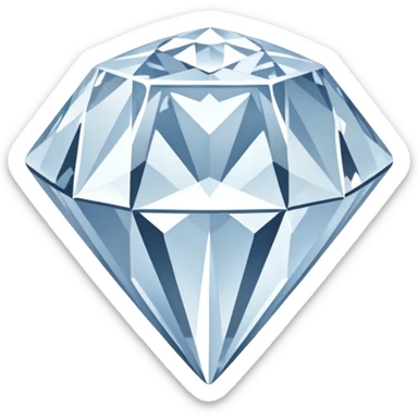 White diamond shape sticker