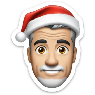 robbie williams with santa hat sticker