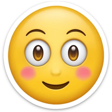 yellow emoji with eyes rolling  sticker