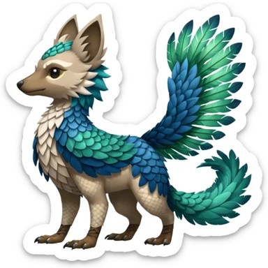 Trico-Vernid-Fionbri-hybrid-fusion (full body) by Falvie, griffsnuff, Kamirah, AngieWolfArtist, LiLaiRa, Dreameleon sticker