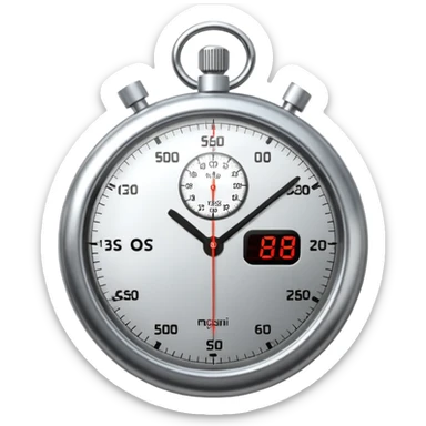 Stopwatch sticker