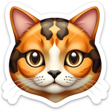 Tortoise shell cat sticker