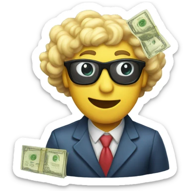 Party money love  sticker