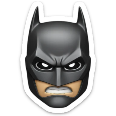 Batman impressionné avec la bouche grande ouverte  sticker