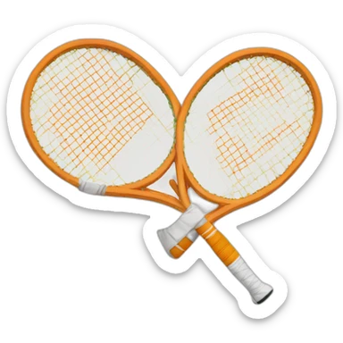 Raquette de tennis sticker