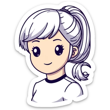 white powdered revolutionary war era wig with ponytail sticker