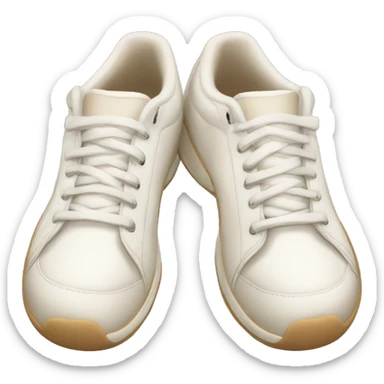 chunky white and beige tennis shoes sticker