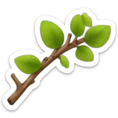 happy twig sticker
