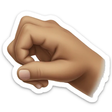 hand slamming on table  sticker