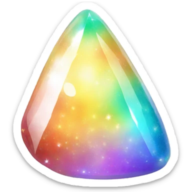 Shiny Rainbow-Sparkle-Iridescent-Nebula-Opal-Gemstone sticker