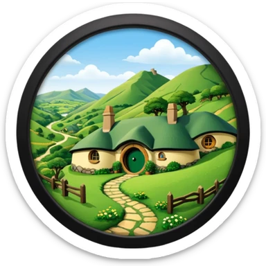 Middle-earth Shire TV sticker