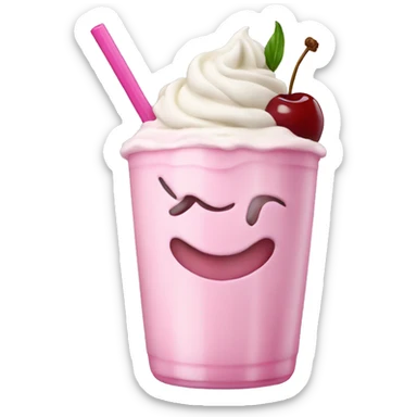 Cherry vanilla milkshake  sticker