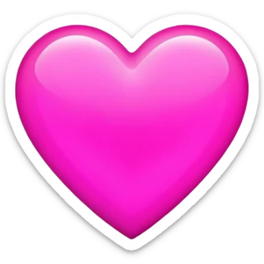 neon pink heart  sticker