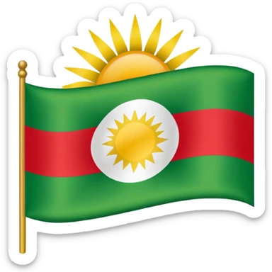 Flag of Iraqi Kurdistan sticker