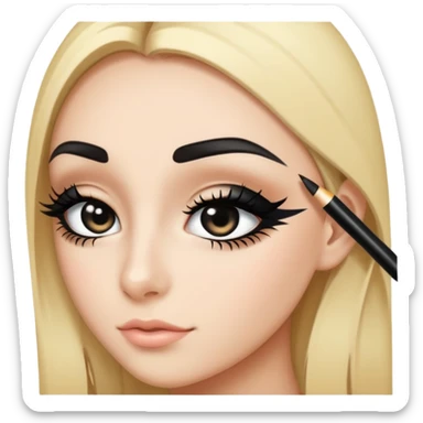 eye liner  sticker
