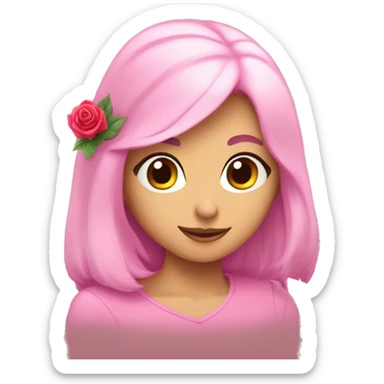 Corazón rosa bajito  sticker