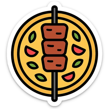 kebab pizza sticker