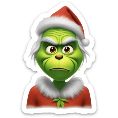 grinch sticker