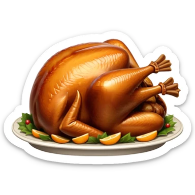 Christmas turkey sticker