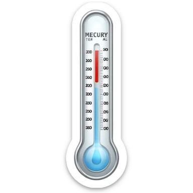 Medical Thermometer for measuring people's temperature sticker