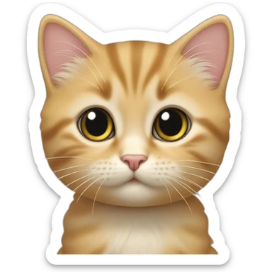 Chaton sur un caneton sticker