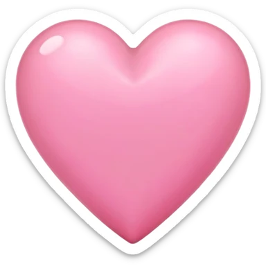 Corazón rosado clarito  sticker
